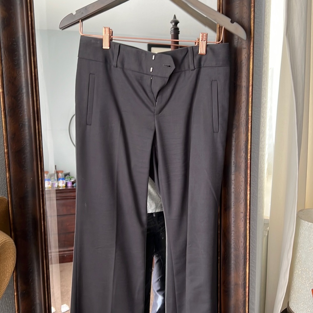 Gray dress pants.